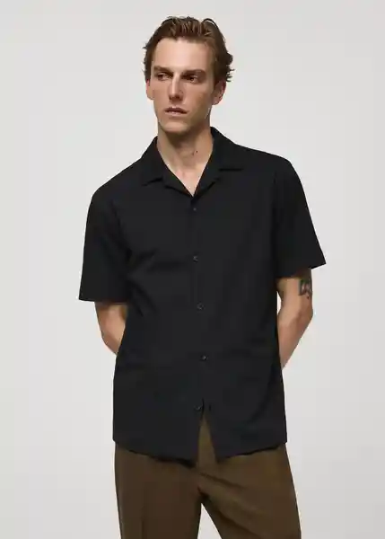 Polo Bonheur Negro Talla XS Hombre Mango