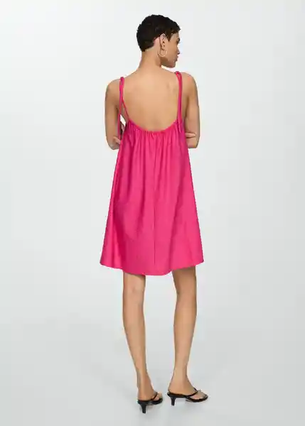 Vestido Alandi Fucsia Talla XS Mujer Mango