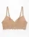 American Eagle Bralette Encaje Push up Nude Natural Talla L