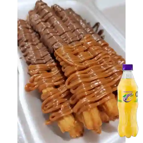 Combo Churro Arequipe&Nutella +Quatro Orig 400ML