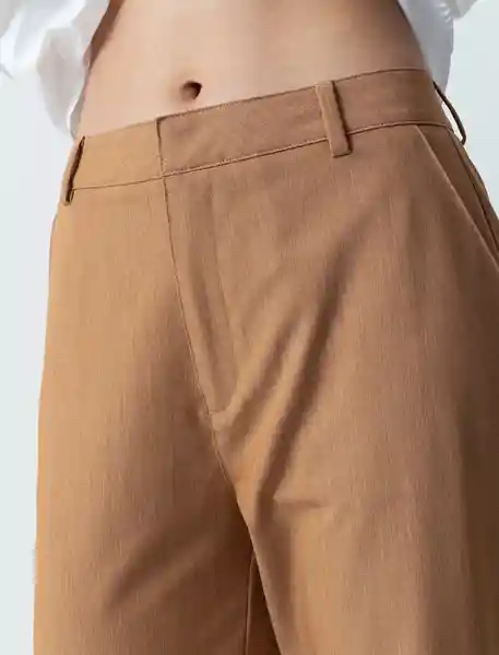 Pantalón Telma Mujer Café Tabaco Medio Talla 6 533F356 Naf Naf