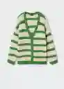 Cardigan Cardy Verde Talla M Mujer Mango