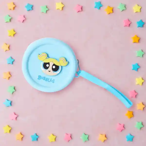 Monedero Redondo Serie Las Chicas Súper Poderosas Azul Miniso