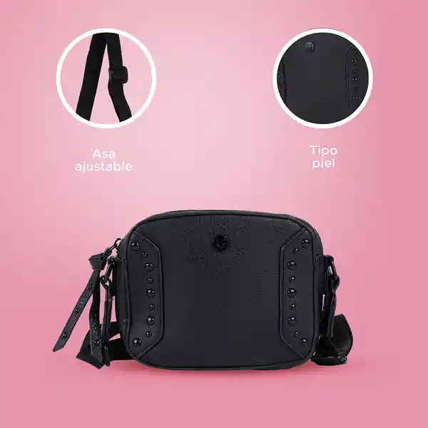 Bolso Crossbody Negro Serie Miniso