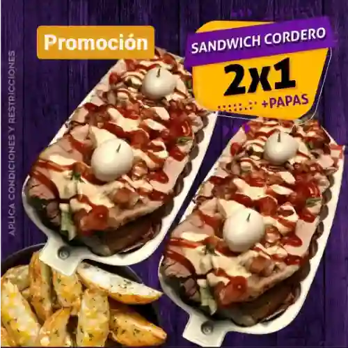 2 X 1 Cordero de la Casa + Papas