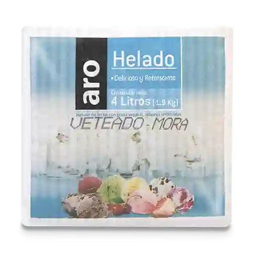 Helado Aro Veteado Mora Caja
