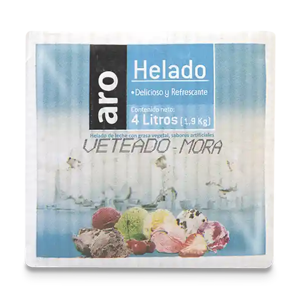 Helado Aro Veteado Mora Caja