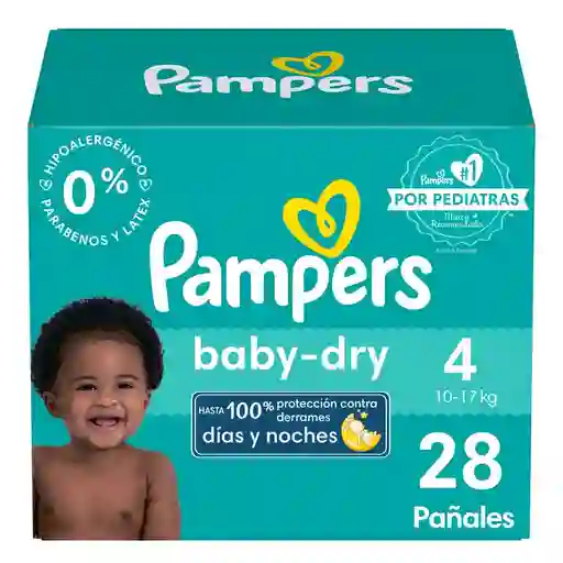 Pampers Pañal Desechable Baby Dry Etapa 4 28 Und