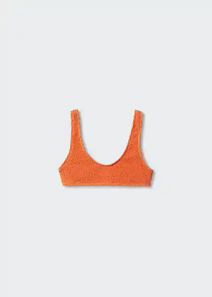 Top Bikini Solene Naranja Talla XS Mujer Mango