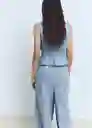 Top Siros Tejano Claro Talla M Mujer Mango