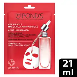 Ponds Mascarilla en Tela Anti-Arrugas con Ácido Hialurónico