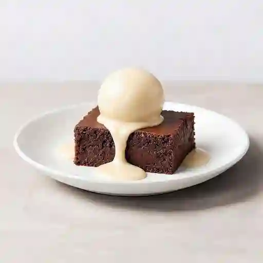 Brownie Con Helado