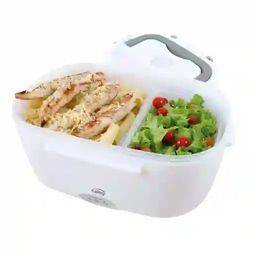 Kalley Lonchera Eléctrica Porta Comida K-MLE60G2 Color Blanco-Gris