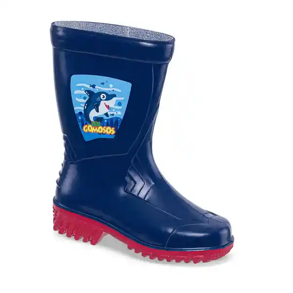 Los Gomosos Botas de Lluvia Nexx Para Niño Azul y Rojo Talla 29