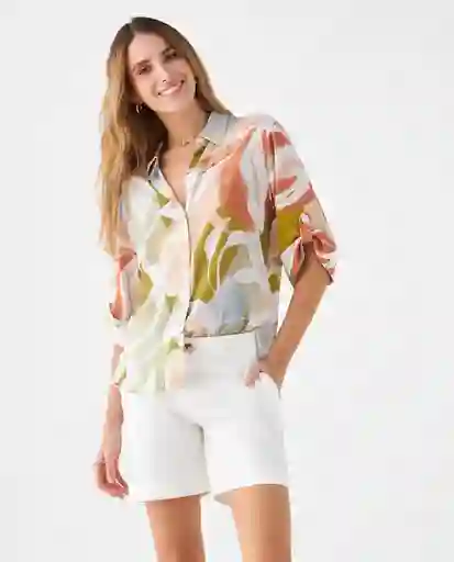 Camisa Nevisca Claro Crudo Talla M 619F075 Esprit