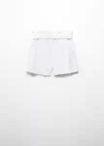 Short Nalu Blanco Talla 12 Niñas Mango