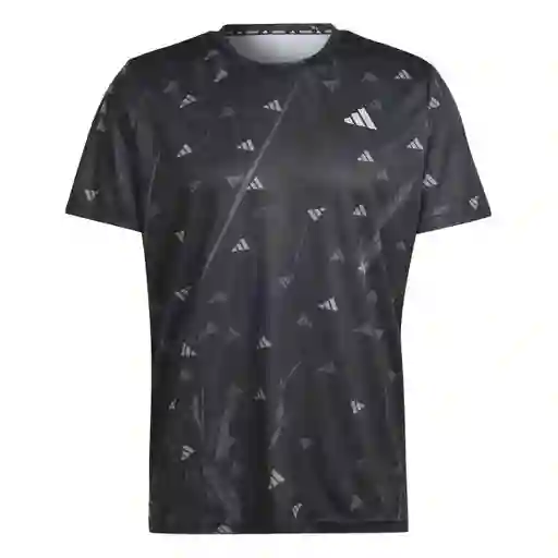 Adidas Camiseta Run It Bl Tee Hombre Negro Talla L IL7229