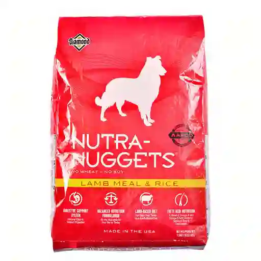 Diamond Nutra Nuggets Alimento para Perros de Cordero y Arroz