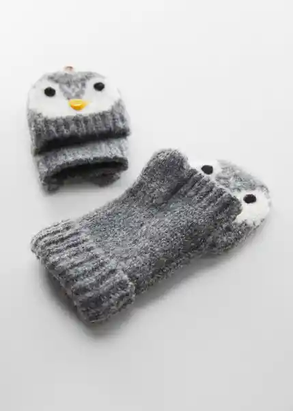 Guantes Pingum Gris Talla 99 Niños Mango