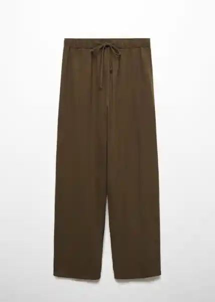 Pantalón Pijama Nuno Khaki Talla S Mujer Mango