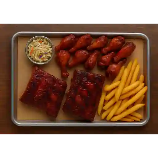 Combo duo alitas + costillas ribs