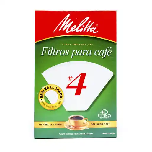 Melitta Filtros Para Café N2 Tipo Cono