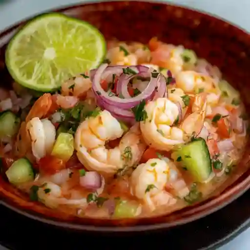 Ceviche de camarones