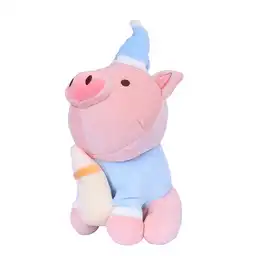 Peluche de Juguete Pajamas Pig Series Botella de Leche Miniso