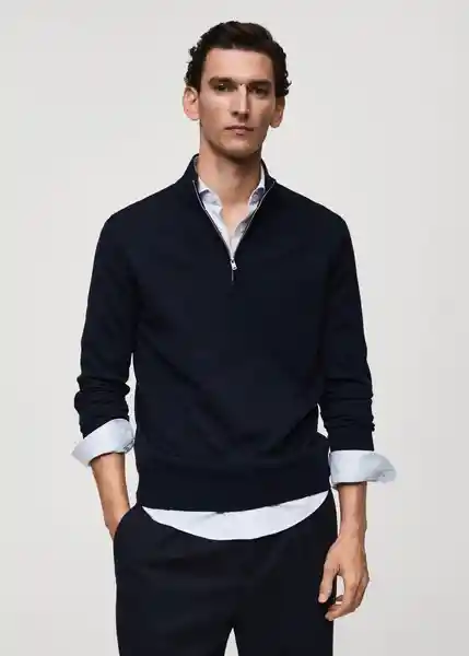 Buzo Jersey Willyp Navy Talla S Hombre Mango