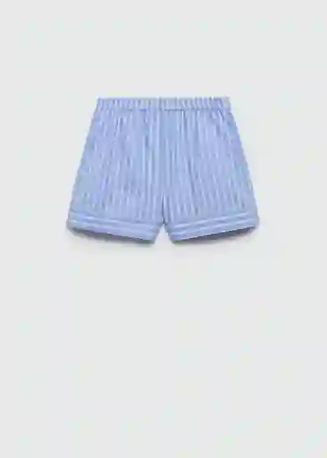 Short Popr-H Celeste Talla M Mujer Mango