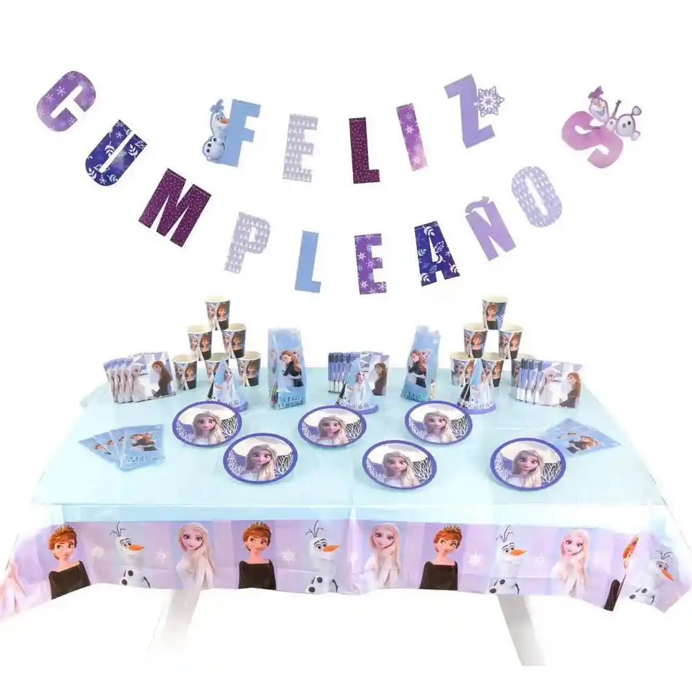 Kit Para Fiesta Frozen Ll Primavera