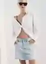 Falda Elena Tejano Claro Talla M Mujer Mango