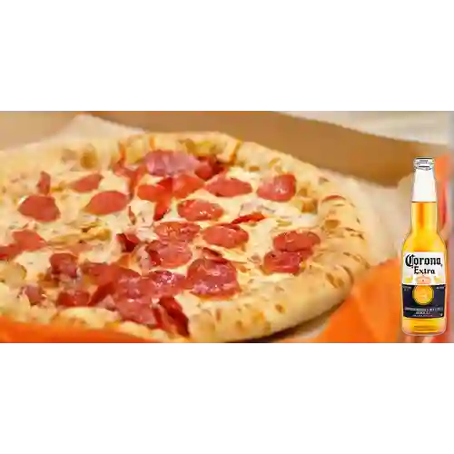 Combo pepperoni + corona 330 ml