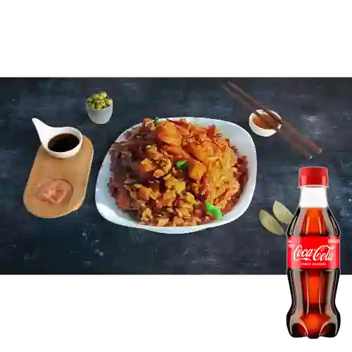 Combo Arroz Chaoufa + Coca Cola Original 250ML