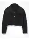 Chaqueta Mujer Negro Talla LARGE American Eagle