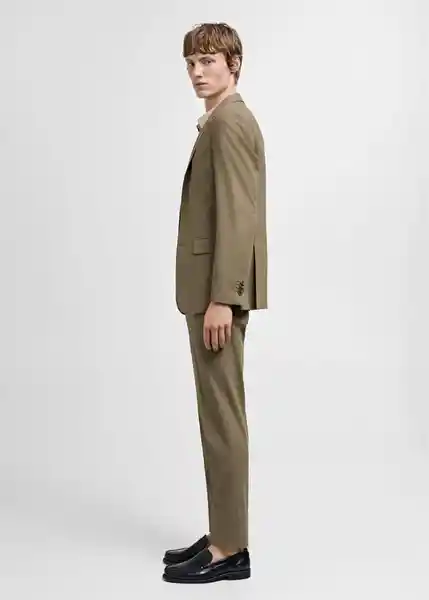 Blazer Americana Milan Verde Talla 48 Hombre Mango