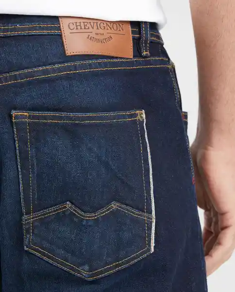 Jean Straight Morrison Azul Dark Ultra Oscuro 34/32 Chevignon