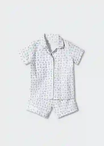 Pijama Azaharb Offwhite Talla 70 Niñas Mango