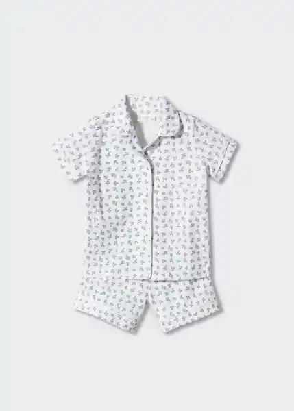 Pijama Azaharb Offwhite Talla 70 Niñas Mango