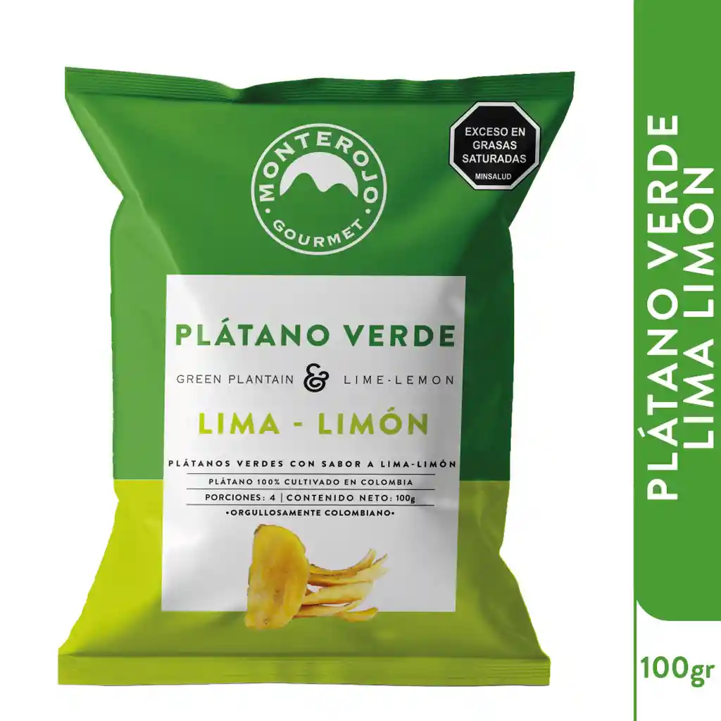 Monterojo Platanos Verdes Lima Limon 100gr