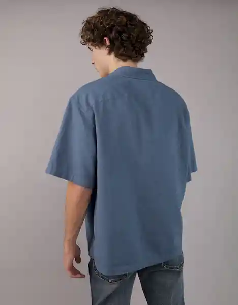 Camisa Hombre Azul Talla: LARGE 2832410 American Eagle