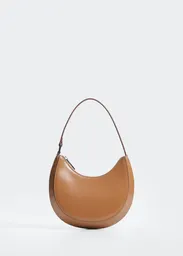 Bolso M Round Camel Talla 99 Mujer Mango