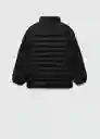 Abrigo Anorak Unico7 Negro Talla 12 Niños Mango