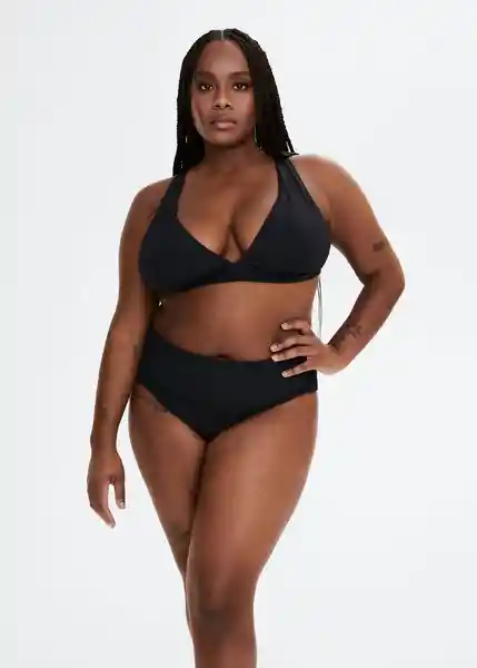 Top Bikini Galap Negro Talla XL Mujer Mango