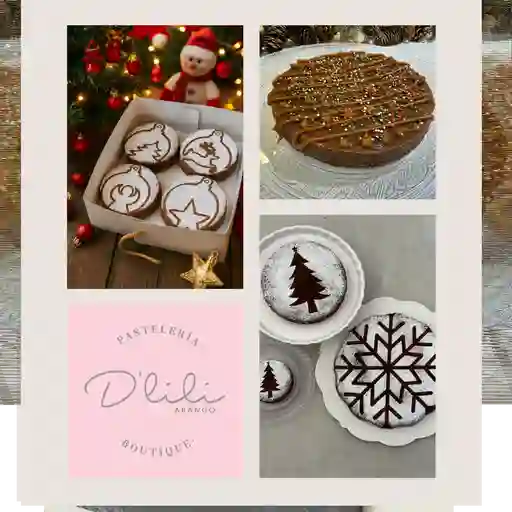 Brownie navidad mini personalizado