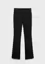 Pantalón Romi Negro Talla S Mujer Mango