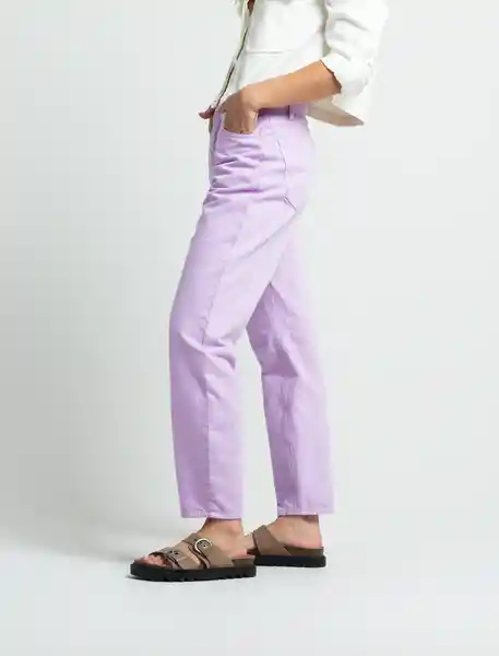 Pantalón Mujer Morado Lupino Medio Jazz Talla 10 431F318 Naf Naf