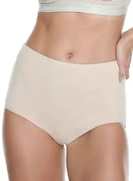 Soutien Panty Señorero Algodón Mujer Beige Talla L