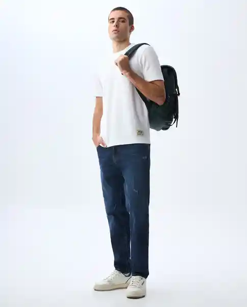 Camiseta Hombre Blanco Talla M 841G005_BLA110601 Americanino