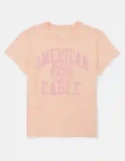 Camiseta Mujer Rosado Talla MEDIUM American Eagle